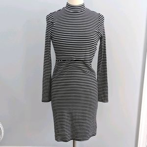 Motherhood Maternity Nursing Stripe Dress NEW